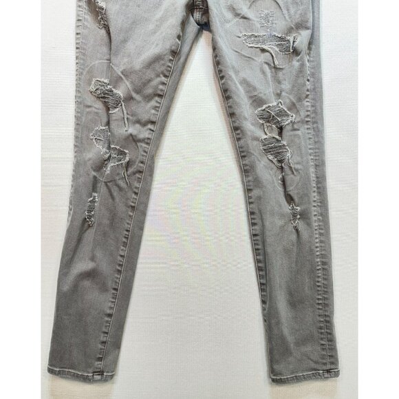 American Eagle Men Airflex+ Slim Jeans Size 33x32 Gray Distressed Casual Classic - Picture 5 of 10